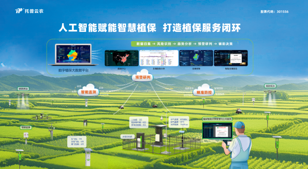 深化“AI+植?！比诤蠎?yīng)用，托普云農(nóng)打造數(shù)智植保全鏈路閉環(huán)